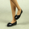 Nouveau Toys 1/6 Scale Female Black Mary Jane Flat Shoes with Bow